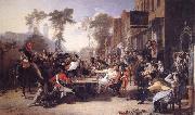Sir David Wilkie Chelsea Pensioners Reading the Gazette of the Battle of Waterloo oil on canvas
